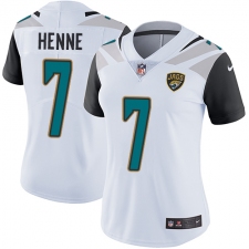 Women's Nike Jacksonville Jaguars #7 Chad Henne Elite White NFL Jersey