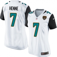 Women's Nike Jacksonville Jaguars #7 Chad Henne Game White NFL Jersey