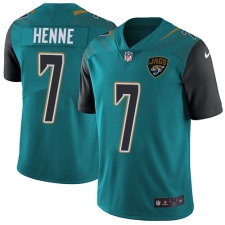 Youth Nike Jacksonville Jaguars #7 Chad Henne Teal Green Team Color Vapor Untouchable Limited Player NFL Jersey