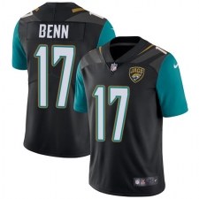 Men's Nike Jacksonville Jaguars #17 Arrelious Benn Black Alternate Vapor Untouchable Limited Player NFL Jersey