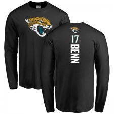 NFL Nike Jacksonville Jaguars #17 Arrelious Benn Black Backer Long Sleeve T-Shirt