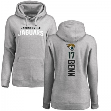 NFL Women's Nike Jacksonville Jaguars #17 Arrelious Benn Ash Backer Pullover Hoodie