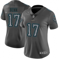 Women's Nike Jacksonville Jaguars #17 Arrelious Benn Gray Static Vapor Untouchable Limited NFL Jersey