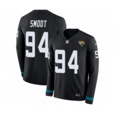 Youth Nike Jacksonville Jaguars #94 Dawuane Smoot Limited Black Therma Long Sleeve NFL Jersey