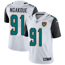 Men's Nike Jacksonville Jaguars #91 Yannick Ngakoue White Vapor Untouchable Elite Player NFL Jersey