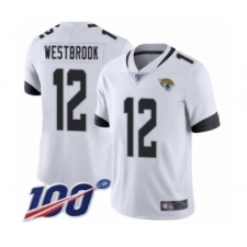 Men's Jacksonville Jaguars #12 Dede Westbrook White Vapor Untouchable Limited Player 100th Season Football Jersey