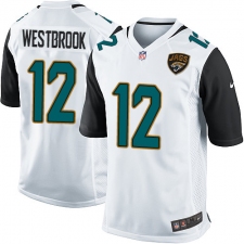 Men's Nike Jacksonville Jaguars #12 Dede Westbrook Game White NFL Jersey