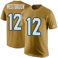 NFL Men's Nike Jacksonville Jaguars #12 Dede Westbrook Gold Rush Pride Name & Number T-Shirt
