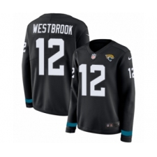 Women's Nike Jacksonville Jaguars #12 Dede Westbrook Limited Black Therma Long Sleeve NFL Jersey