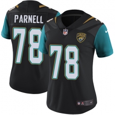 Women's Nike Jacksonville Jaguars #78 Jermey Parnell Elite Black Alternate NFL Jersey