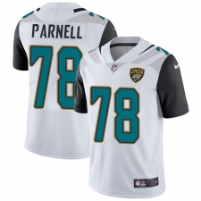 Youth Nike Jacksonville Jaguars #78 Jermey Parnell White Vapor Untouchable Limited Player NFL Jersey