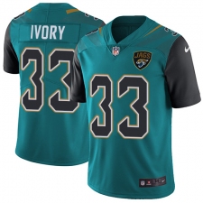 Men's Nike Jacksonville Jaguars #33 Chris Ivory Teal Green Team Color Vapor Untouchable Limited Player NFL Jersey