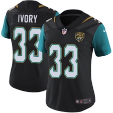 Women's Nike Jacksonville Jaguars #33 Chris Ivory Elite Black Alternate NFL Jersey