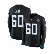 Men's Nike Jacksonville Jaguars #60 A. J. Cann Limited Black Therma Long Sleeve NFL Jersey