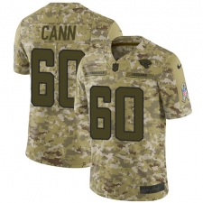 Men's Nike Jacksonville Jaguars #60 A. J. Cann Limited Camo 2018 Salute to Service NFL Jerse