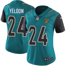 Women's Nike Jacksonville Jaguars #24 T.J. Yeldon Elite Teal Green Team Color NFL Jersey