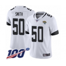 Men's Jacksonville Jaguars #50 Telvin Smith White Vapor Untouchable Limited Player 100th Season Football Jersey