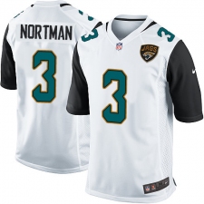 Men's Nike Jacksonville Jaguars #3 Brad Nortman Game White NFL Jersey
