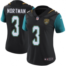 Women's Nike Jacksonville Jaguars #3 Brad Nortman Black Alternate Vapor Untouchable Limited Player NFL Jersey