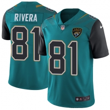 Men's Nike Jacksonville Jaguars #81 Mychal Rivera Teal Green Team Color Vapor Untouchable Limited Player NFL Jersey