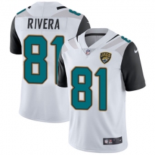 Men's Nike Jacksonville Jaguars #81 Mychal Rivera White Vapor Untouchable Limited Player NFL Jersey