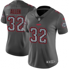 Women's Nike Kansas City Chiefs #32 Marcus Allen Gray Static Vapor Untouchable Limited NFL Jersey