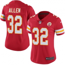Women's Nike Kansas City Chiefs #32 Marcus Allen Red Team Color Vapor Untouchable Limited Player NFL Jersey