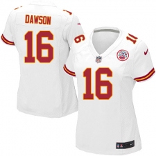 Women's Nike Kansas City Chiefs #16 Len Dawson Game White NFL Jersey