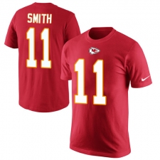 NFL Men's Nike Kansas City Chiefs #11 Alex Smith Red Rush Pride Name & Number T-Shirt
