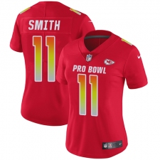Women's Nike Kansas City Chiefs #11 Alex Smith Limited Red 2018 Pro Bowl NFL Jersey