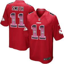 Youth Nike Kansas City Chiefs #11 Alex Smith Limited Red Strobe NFL Jersey