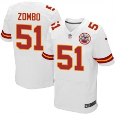 Men's Nike Kansas City Chiefs #51 Frank Zombo White Vapor Untouchable Elite Player NFL Jersey