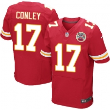 Men's Nike Kansas City Chiefs #17 Chris Conley Red Team Color Vapor Untouchable Elite Player NFL Jersey