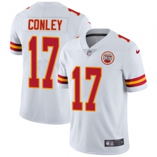 Men's Nike Kansas City Chiefs #17 Chris Conley White Vapor Untouchable Limited Player NFL Jersey