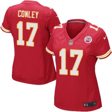Women's Nike Kansas City Chiefs #17 Chris Conley Game Red Team Color NFL Jersey