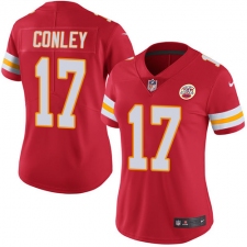 Women's Nike Kansas City Chiefs #17 Chris Conley Red Team Color Vapor Untouchable Limited Player NFL Jersey