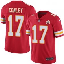 Youth Nike Kansas City Chiefs #17 Chris Conley Red Team Color Vapor Untouchable Limited Player NFL Jersey