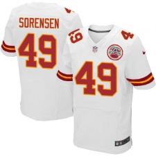 Men's Nike Kansas City Chiefs #49 Daniel Sorensen White Vapor Untouchable Elite Player NFL Jersey