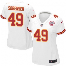 Women's Nike Kansas City Chiefs #49 Daniel Sorensen Game White NFL Jersey