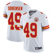 Youth Nike Kansas City Chiefs #49 Daniel Sorensen White Vapor Untouchable Limited Player NFL Jersey