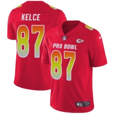 Women's Nike Kansas City Chiefs #87 Travis Kelce Limited Red 2018 Pro Bowl NFL Jersey