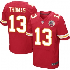 Men's Nike Kansas City Chiefs #13 De'Anthony Thomas Red Team Color Vapor Untouchable Elite Player NFL Jersey