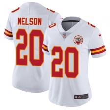 Women's Nike Kansas City Chiefs #20 Steven Nelson Elite White NFL Jersey