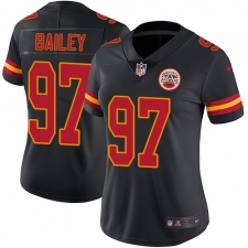 Women's Nike Kansas City Chiefs #97 Allen Bailey Limited Black Rush Vapor Untouchable NFL Jersey