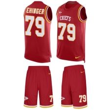 Men's Nike Kansas City Chiefs #79 Parker Ehinger Limited Red Tank Top Suit NFL Jersey
