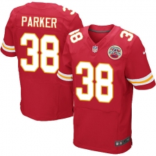 Men's Nike Kansas City Chiefs #38 Ron Parker Red Team Color Vapor Untouchable Elite Player NFL Jersey