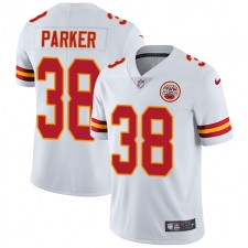 Youth Nike Kansas City Chiefs #38 Ron Parker White Vapor Untouchable Limited Player NFL Jersey