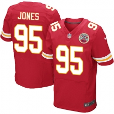 Men's Nike Kansas City Chiefs #95 Chris Jones Red Team Color Vapor Untouchable Elite Player NFL Jersey