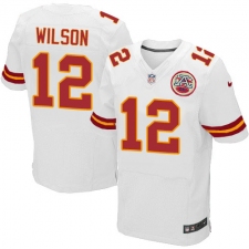 Men's Nike Kansas City Chiefs #12 Albert Wilson White Vapor Untouchable Elite Player NFL Jersey