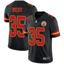 Youth Nike Kansas City Chiefs #35 Charcandrick West Limited Black Rush Vapor Untouchable NFL Jersey